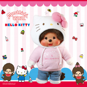 Monchhichi X Sanrio Hello Kitty (25cm)